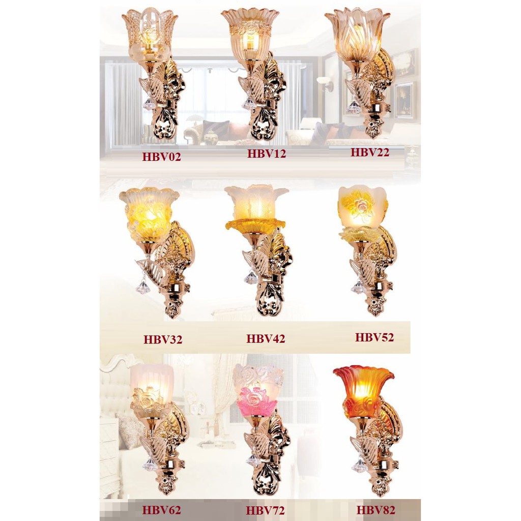 Đèn treo tường hành lang/phòng ngủ/phòng khách - KÈM BÓNG