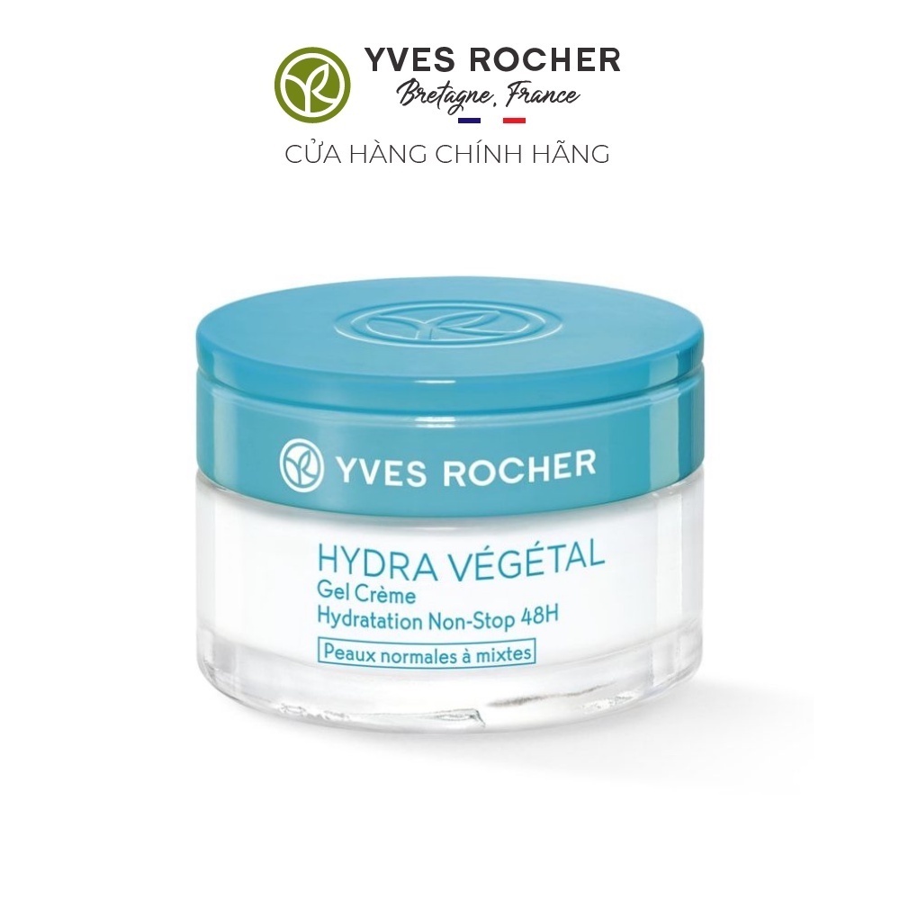 Kem Dưỡng Ẩm Yves Rocher 48h NonStop Moisturizing Gel Cream 50ml