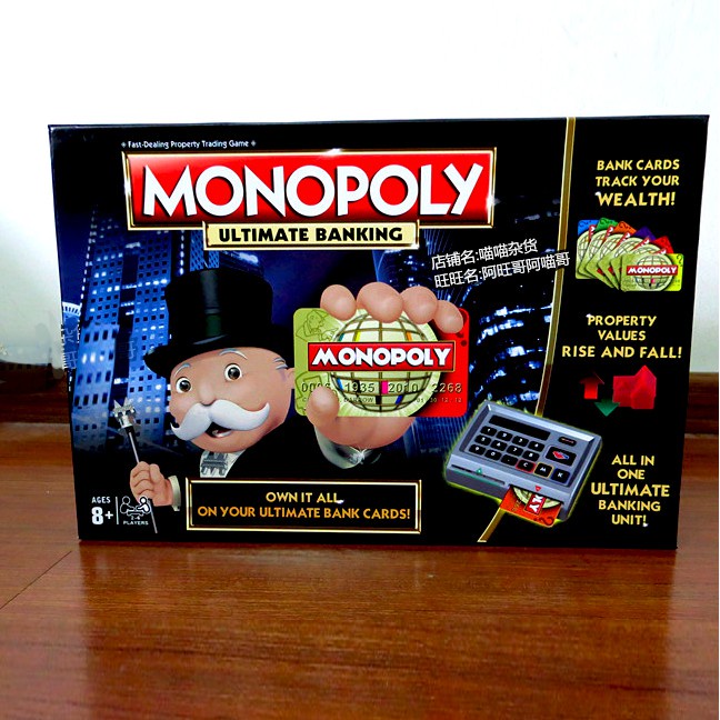 [Giảm giá thần tốc] Cờ Tỷ Phú Monopoly 4.0 Có Máy Ngân Hàng điện tử quẹt thẻ ATM tự động,Bộ Board game monopoly