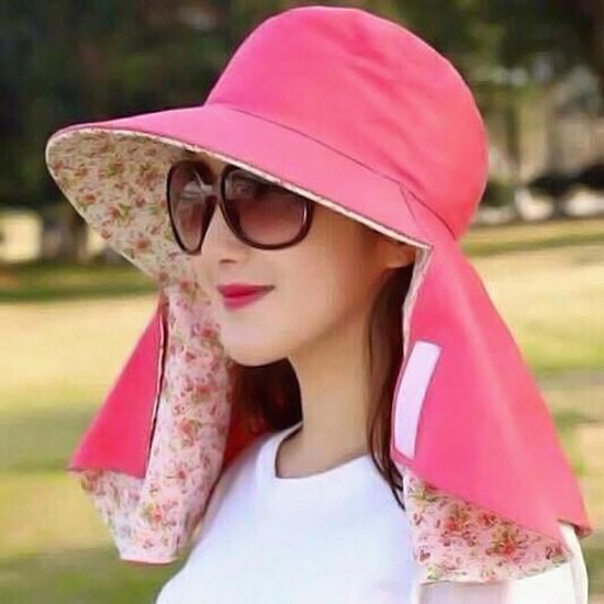 Mũ Chống Nắng 2 Lớp Vành Rộng