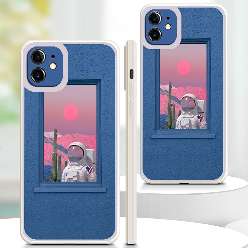 Ốp iphone vuông cạnh iphone PHI HÀNH GIA NHỎ 6/6splus/7plus/8/8plus/xr/xs/12/13/pro/max/plus/promax tr1009