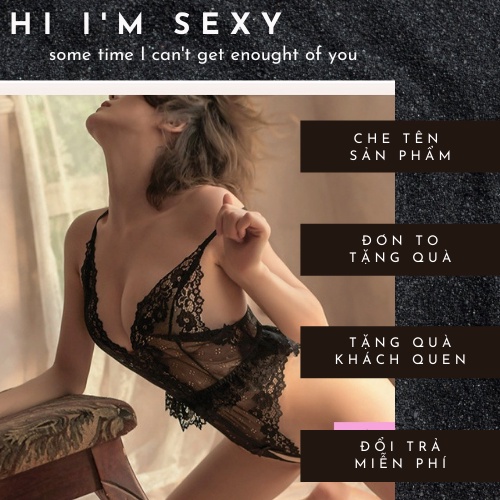 Đồ ngủ lưới Sexy, đồ ngủ bodysuit liền thân cao cấp, hở lưng, sẻ đáy siêu gợi cảm 🚙Freeship extra hóa đơn 50k🚙 | BigBuy360 - bigbuy360.vn