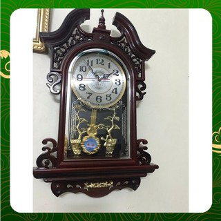 Đồng hồ treo tường quả lắc Good Omen trang trí nghệ thuật hàng đẹp