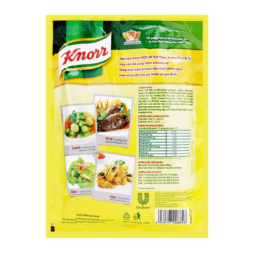 Hạt nêm Knorr thịt thăn xương ống 170g
