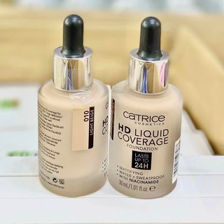 [Xách Tay - Full Box] Kem Nền Mịn Nhẹ Kiềm Dầu Catrice HD 24h Liquid Coverage Foundation