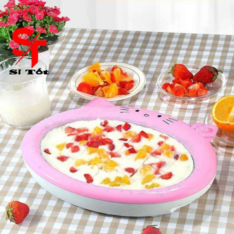 Máy làm kem cuộn mini thái lan tại nhà,ko dùng điện ,rễ sử dụng