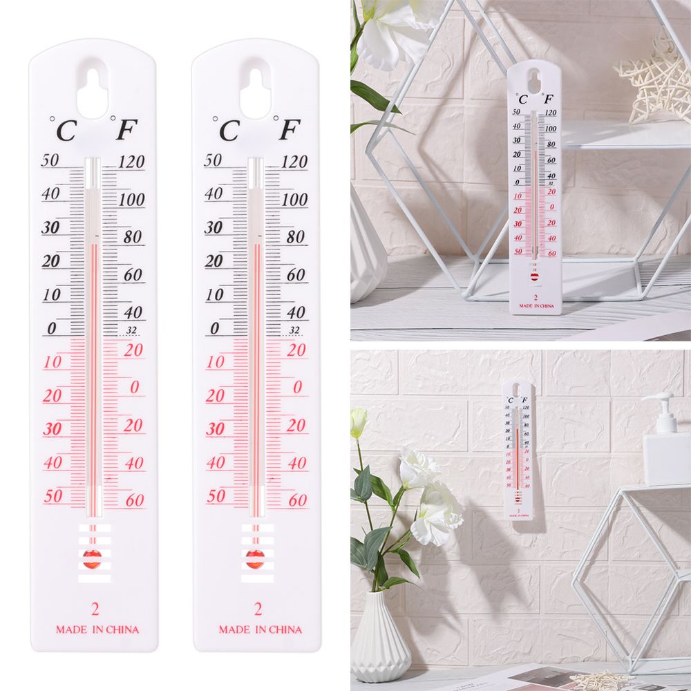 Nhiệt Kế Đo Nhiệt Độ Độ Chính Xác Cao Bằng Nhựa Treo Tường Cho Văn Phòng/Nhà Kính Mới