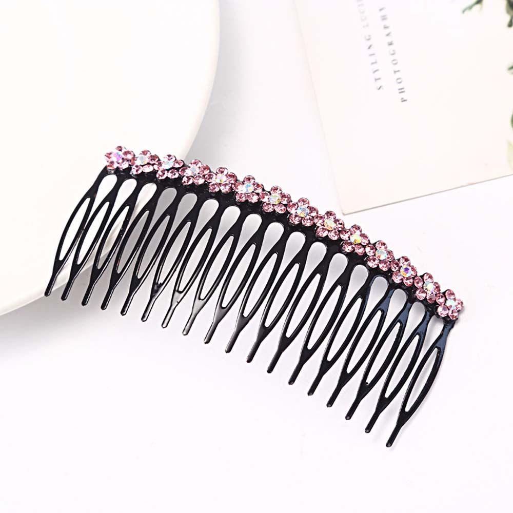 Kẹp Tóc Đuôi Ngựa VANES1 Phong Cách Vintage Cho Nữ Giá Đỡ|Kẹp Tóc Đính Hạt Thời Trang Cho Nữ