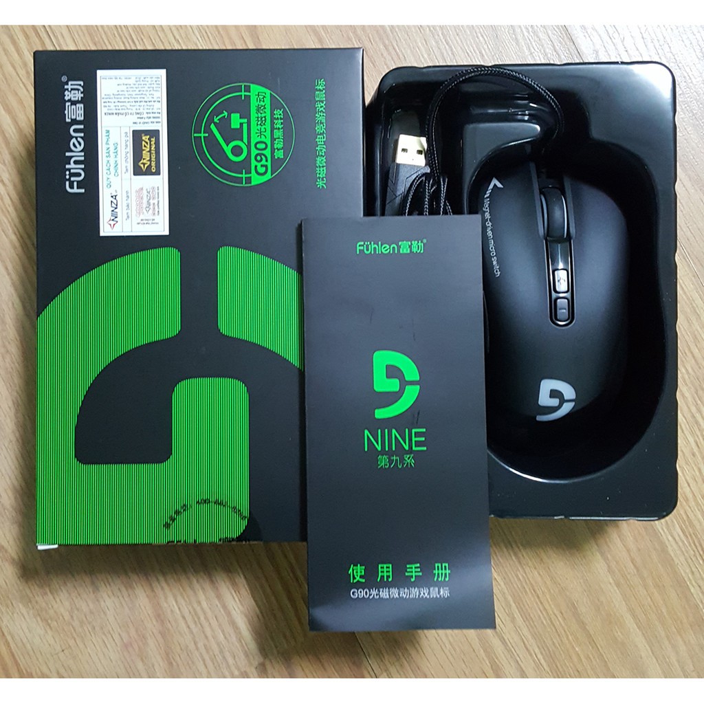 Chuột gaming Fuhlen G90, Lò xo Bất Tử 80 triệu click