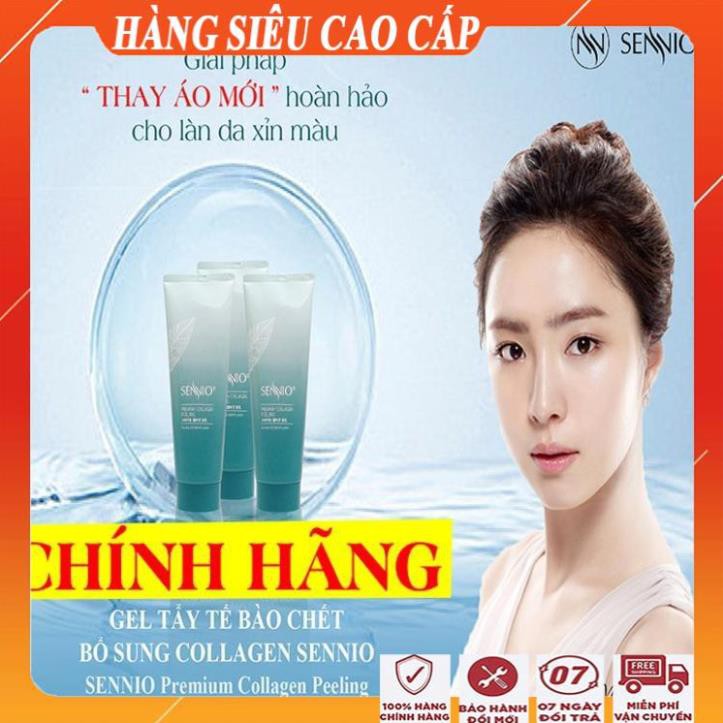 [ COMBO ĐẶC BIỆT] Kem tẩy da chết mặt, môi,ngừa mụn và trắng da/Gel tẩy tế bào chết bổ sung collagen sennio