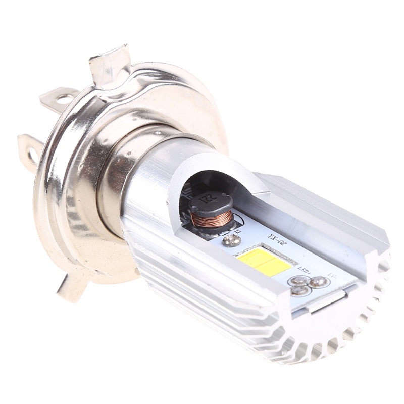 Đèn Pha LED H4 COB 6-80V 12W Phích Cắm Chống Rung Chuyên Dụng Cho Xe Mô Tô