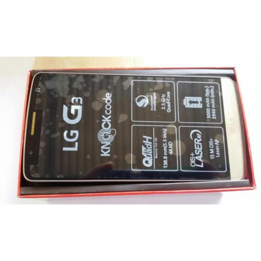điện thoại LG G3 CAT 6 F460 ram 3G/32G Chính hãng mới zin, màn hình 5.5inch, camera siêu nét