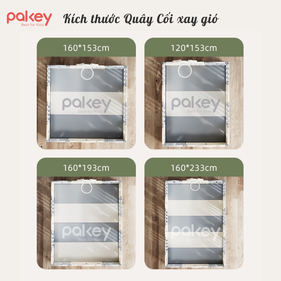 Quây Cũi Cho Bé - Full Set Quây Gấp Gọn Pakey Cao 65cm, Mẫu Quây Dày Dặn Chắc Chắn Bảo Bành 3 Năm