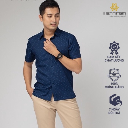 Áo sơ mi nam casual cao cấp Merriman mã THMCS216 thanh lịch