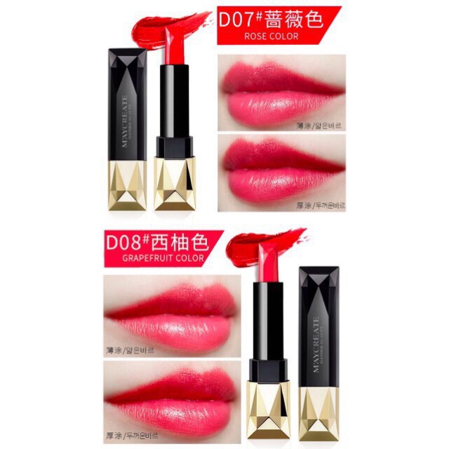 Son Thỏi Kim Cương MayCreate Dazzle Color Lipstick Mĩ Phẩm Gía Sỉ 89