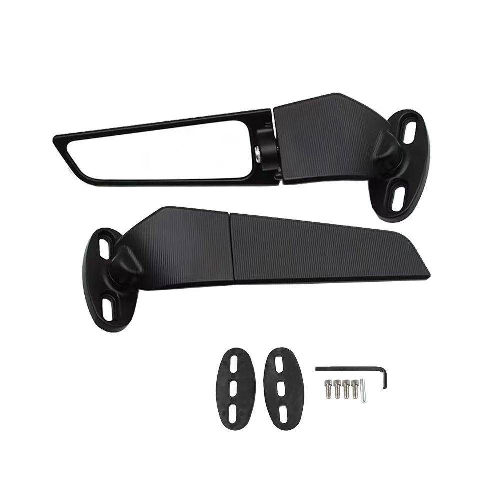 BTLIMER 1 Cặp Gương Chiếu Hậu Gắn Cánh Gió Xe Máy
