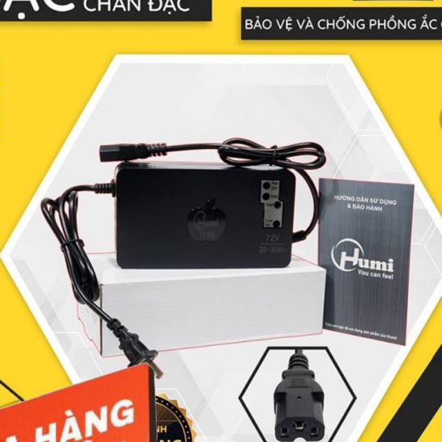 Sạc Xe Điện Humi 72V 20-30Ah chân đặc