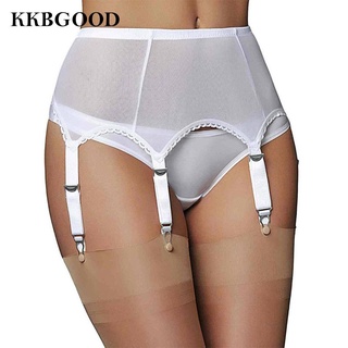 Quần nịt với 6 dây kẹp khóa kim loại giữ vớ đùi có thể điều chỉnh dây đai tiện dụng kkbgood