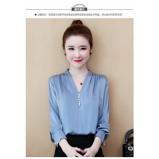 ÁO CỔ V XẾP LI VAI