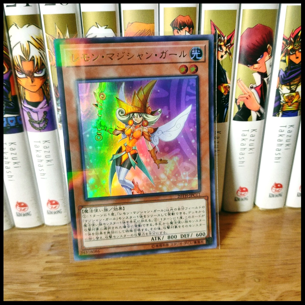 Thẻ bài Yugioh chính hãng Set 5 Dark magician Girl Trái Cây  - Super Parallel Rare