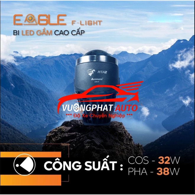 Bi Gầm Aozoom Eagle F-Light Cao Cấp, Đèn Led Gầm Ô Tô Siêu Bền, Bảo Hành 3 Năm - Vương Phát Auto Cam Kết Chính Hãng