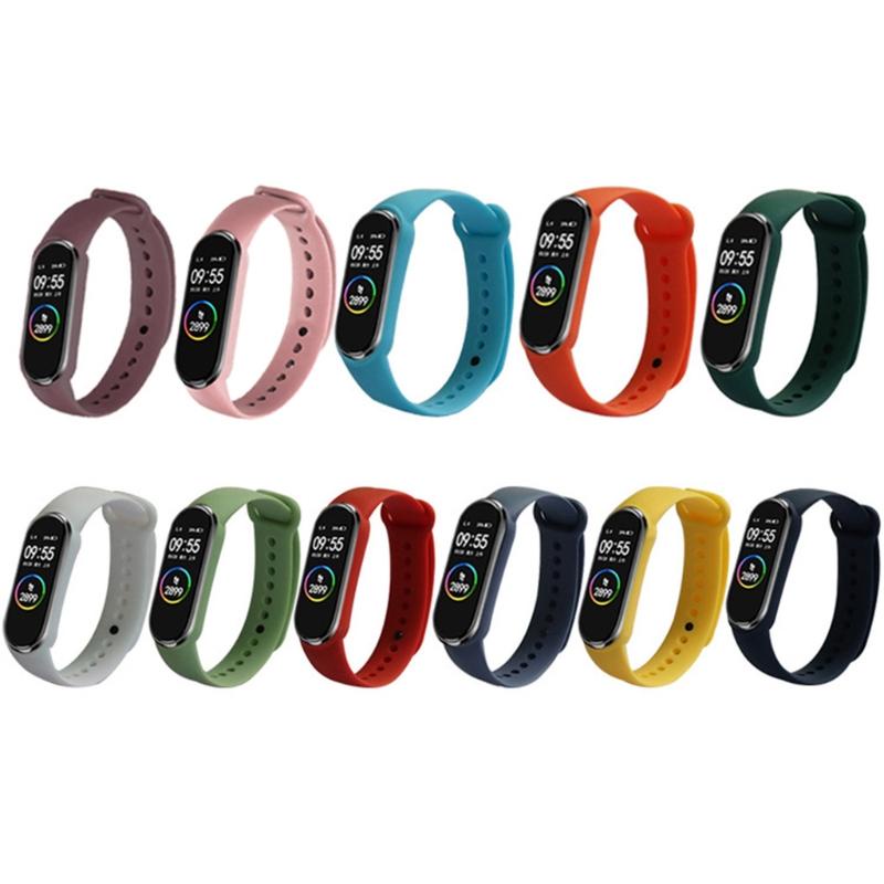 Dây Đeo Silicone Chống Mồ Hôi Cho Đồng Hồ Thông Minh Mi Band 6 5