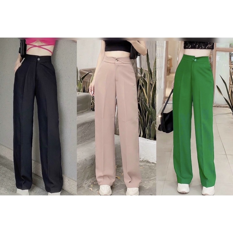 [MS029] Quần ống suông- quần suông công sở có túi- màu hot của năm- hình thât