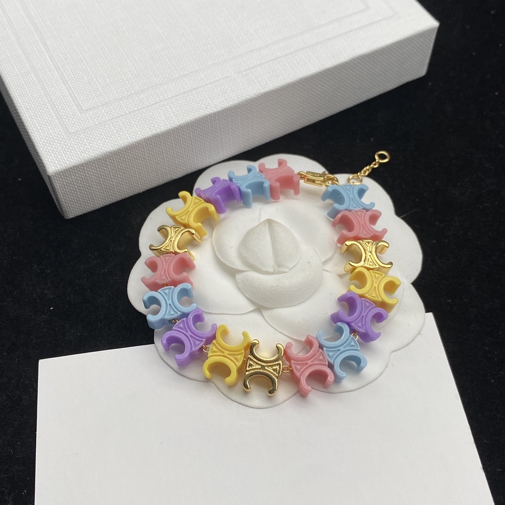 No BOX - Vòng Tay + Khuyên Tai + Vòng Tay Bằng Đồng Thau Mạ Vàng Mới 2022