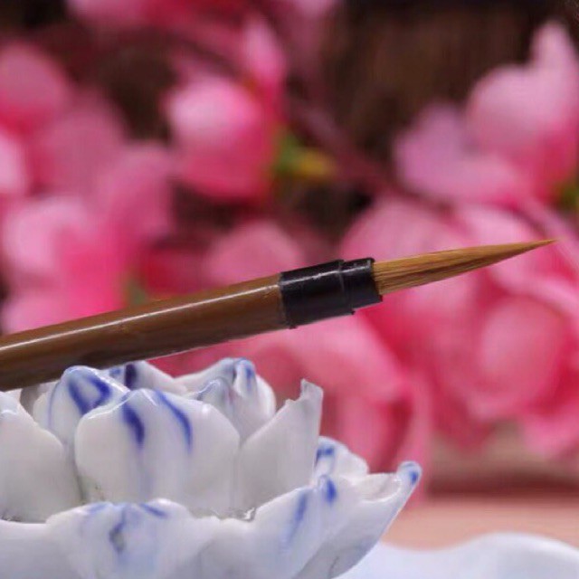 Hoa Chi Tiếu Câu Tuyến - Bút lông vẽ màu nước thủy mặc, cọ lông thú đi nét nhỏ, tỉa tranh, viết thư pháp