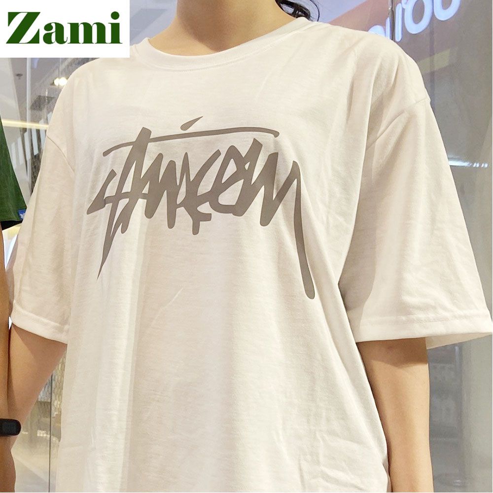 Áo Thun Form Rộng Unisex Nam Nữ Tay Lỡ In Chữ Phản Quang Cotton Oversize Giá Rẻ Chữ In Cá Tính ZT17 Zami | BigBuy360 - bigbuy360.vn