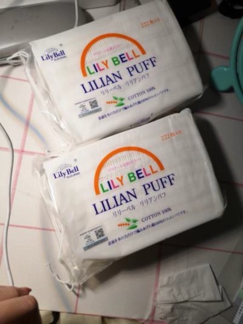 Bông tẩy trang LILY BELL 1 gói 222 miếng( hàng có sẵn) | BigBuy360 - bigbuy360.vn