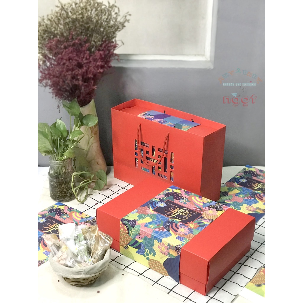 Bộ quà tặng TẾT -Kẹo Sữa Hạt Nougat - Kẹo Của Hạnh Phúc (món quà tốt cho sức khỏe và sắc đẹp)