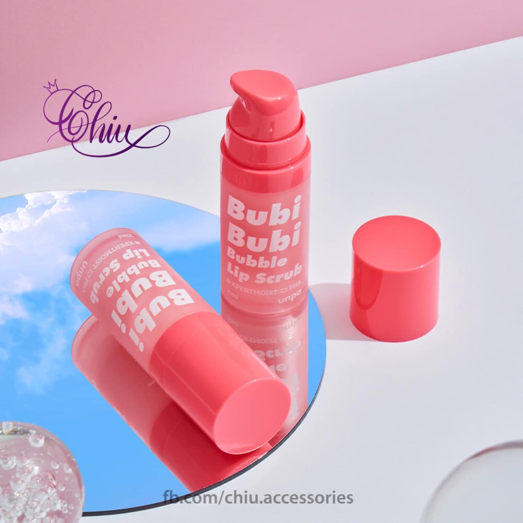 Tẩy da chết môi sủi bọt Bubi Bubi Lip By Unpa 12ml