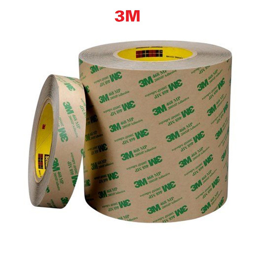 Băng Keo 2 Mặt Siêu Dính 3M 468MP(Cuộn Dài 55m)-Dán Logo