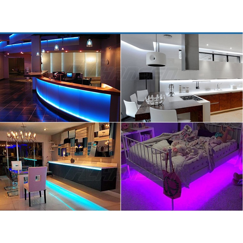 Cuộn 5m Hoặc Lẻ 1m LED dây dán 12V 120b led,  kết hợp thanh nhôm đèn led trang trí, tô điểm thêm ngôi nhà của bạn