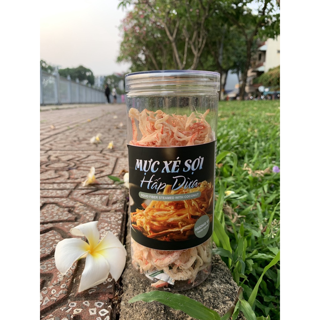 Mực Xé Sợi Hấp Nước Dừa 300g Ăn Vặt 492