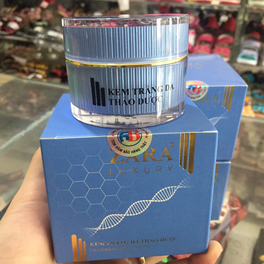 Kem Trắng Da Thảo Dược Luxury Zara 20g giá bao bì 418k