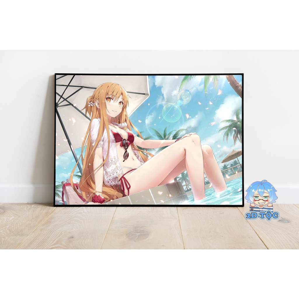 Tranh poster A3 Yuuki Asuna (16) Anime Manga Sword Art Online  - 2D Tộc Shop