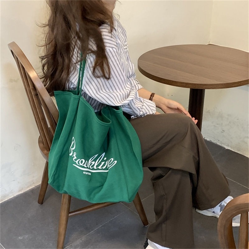 Ba Lô Canvas Thân Thiện Với Môi Trường Phong Cách Hàn Quốc Đơn Giản Mẫu Mới 2022 Dành Cho Nữ