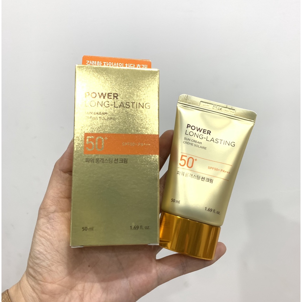 KEM CHỐNG NẮNG THE FACE SHOP LONG LASTING NATURAL SUN ECO POWER SUN CREAM 50ml