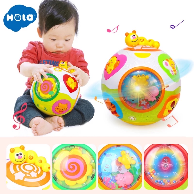 HUILE TOYS⚽️Đồ Chơi Bóng Lăn Vui Nhộn-Phát Nhạc Cực Hay Cho Bé-Hola938