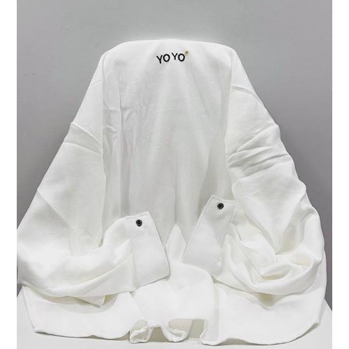 Áo sơ mi tay dài trơn trắng basic unisex vải nhung có size yoyo - Gin Store