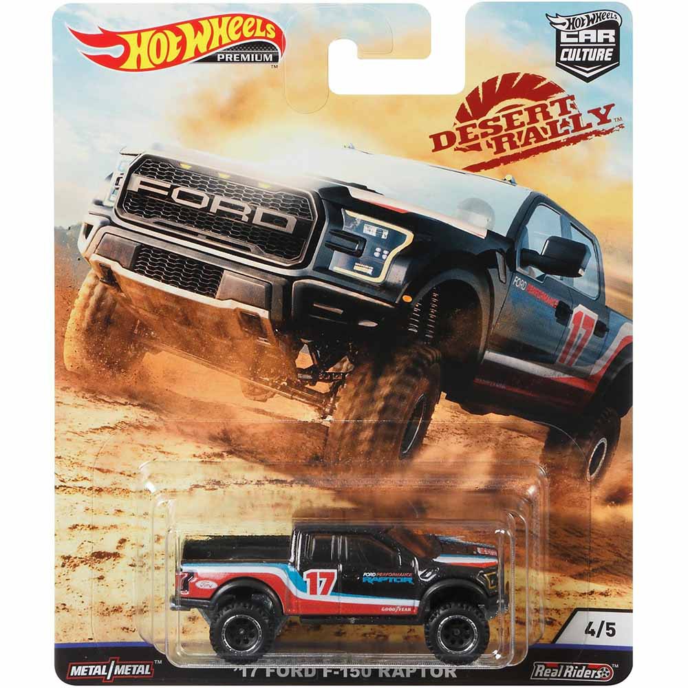 Xe mô hình 1/64 Hot Wheels Premium '17 Ford F 150 Raptor