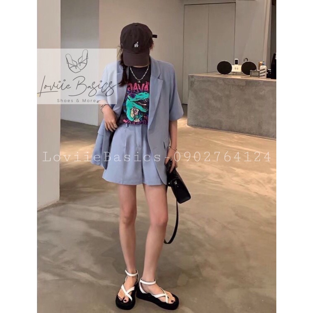 SANDAL NỮ LOVIIE BASICS - GIÀY BỆT THỜI TRANG PHONG CÁ TÍNH QUAI NGANG CHÉO ĐẾ THẤP S220309
