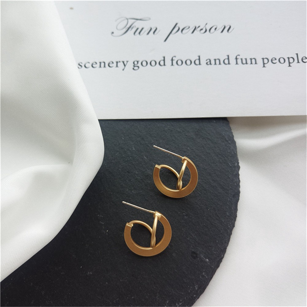 Khuyên tai hình tròn thời trang Hàn Quốc