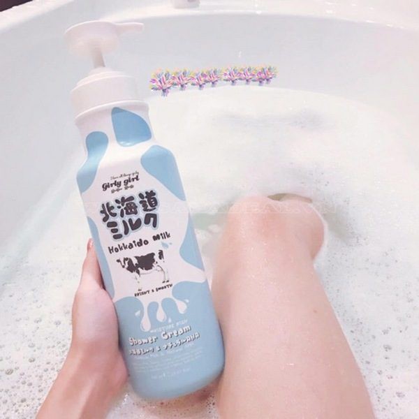 Sữa tắm Hokkaido Milk Whitening AHA Shower Cream