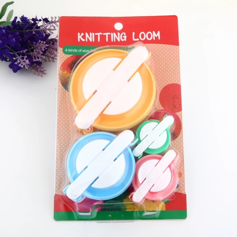 Dụng Cụ Làm Cục Bông Tròn Pompom Knitting Loom
