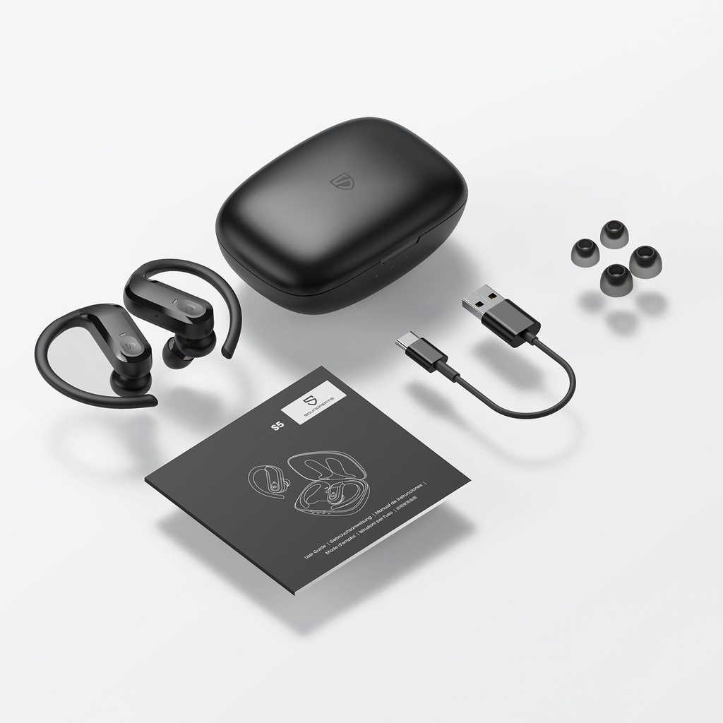 【Giao Hỏa Tốc】 Tai Nghe True Wireless Thể Thao Earbuds SoundPEATS S5, Chống thấm nước IPX7, Driver 12mm - Chính hãng
