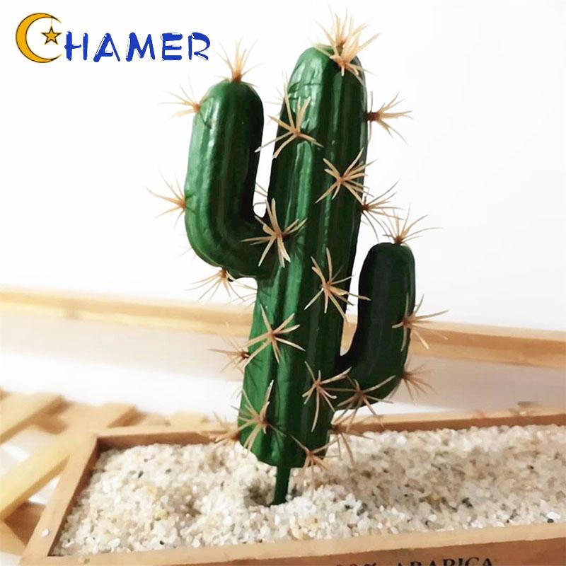 High Quality Hotel Home Decor Green Office Party 6 Styles Lifelike Succulent Tropical Friends Gift Artificial Cactus