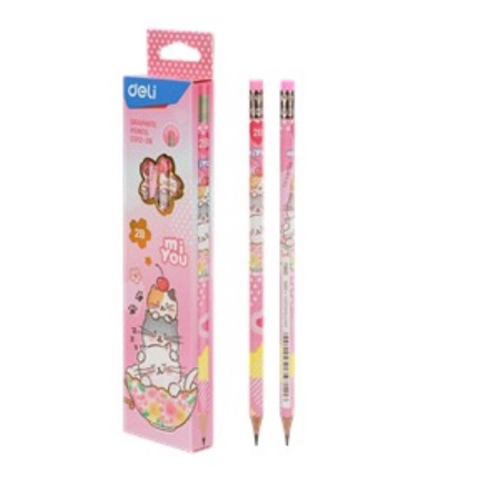 Bút chì gỗ 2B Deli C012  - 1 Cây